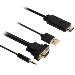 VGA TO HDMI 케이블 (오디오 지원) 1.8m 3m NX927