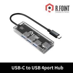 R.FOINT 알포인트 USB TYPE-C TO 4PORT USB HUB RF-UH304C(RF041)